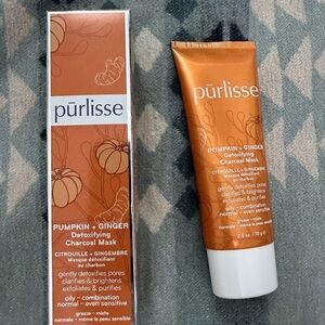 Purlisse Pumpkin + Ginger Charcoal Mask - Warm Orange